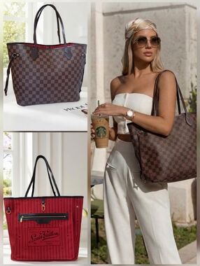 Louis Vuitton Neverfull MM Damier Ebene Tote Pristine Condition ✨ COA
